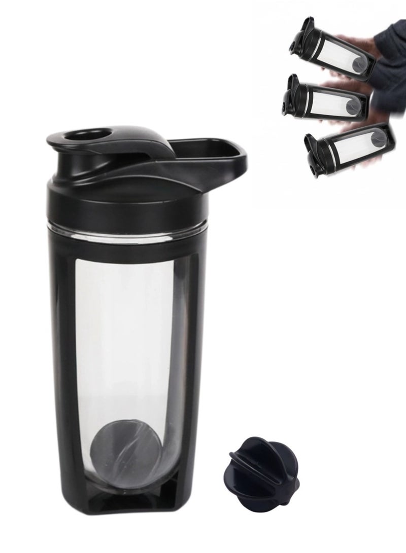 Protein Shaker Bottle Blender Leakproof Cup for Shakes with a Metal Mixer Perfect for Mixing Supplements 600 ml - Image 1