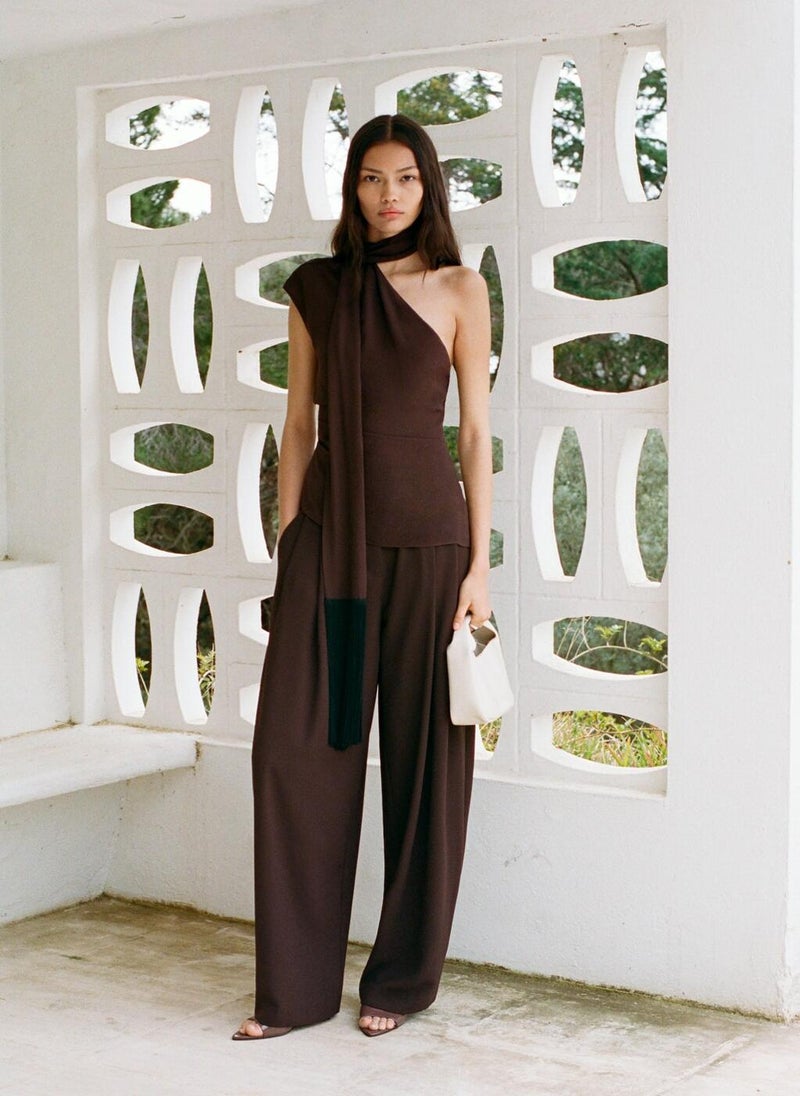 MANGO Pleat Detail Trousers  - Image 4