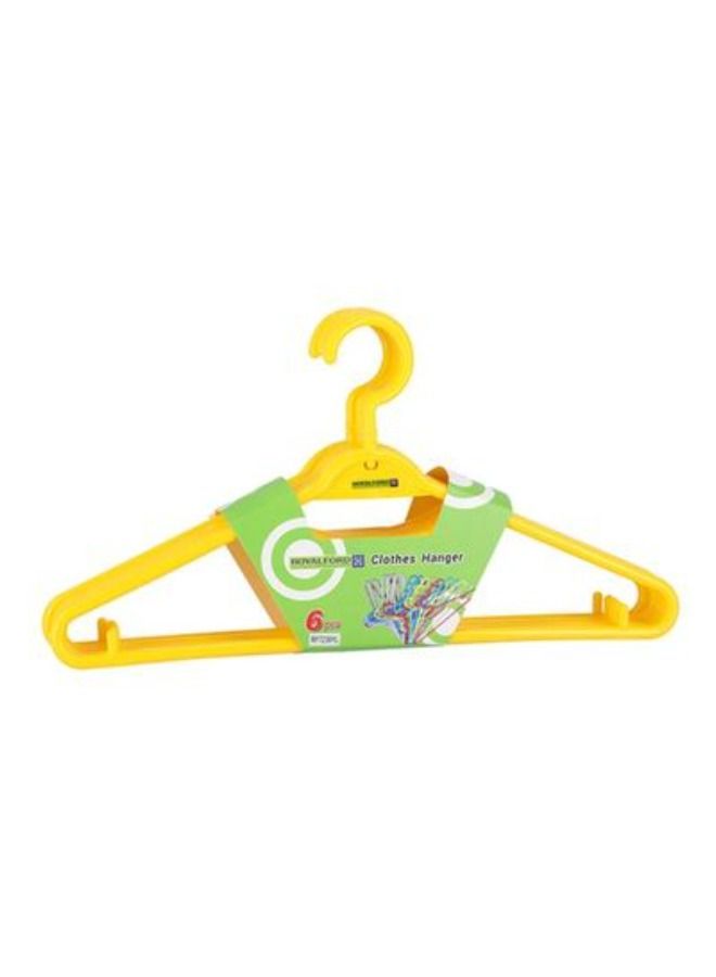 6-Piece Clothes Hanger Yellow - Image 2