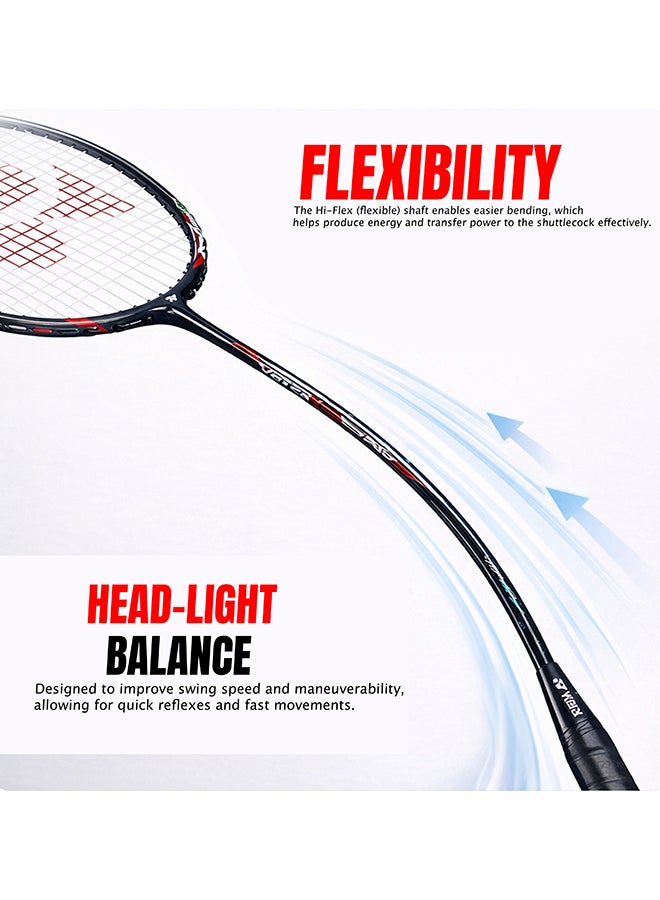 Yonex Astrox Lite 37i Black Strung Badminton Racquet with Full Cover – Lightweight High-Power Frame for Fast Smashes, Control and All-Round Performance Play - Image 5