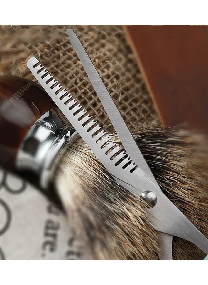 ORiTi Haircut Scissors Set Household Hairdressing Scissors Thinning Shears Hair Cutting Barber Scissors Flat Tooth Scissor Comb Beauty Hairdressing Scissors Tools - Image 3