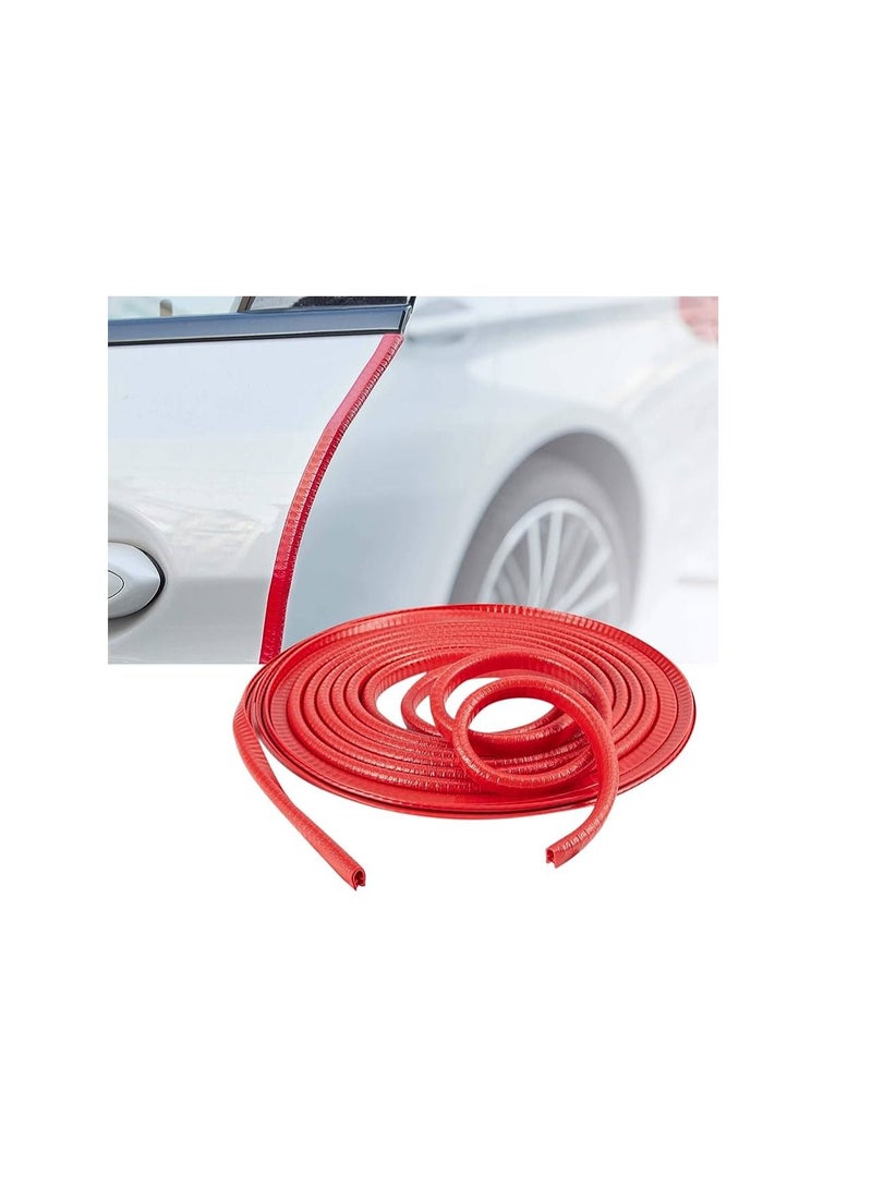 رويال Car Door Sealing Rubber Strip Mily5'Meter Red Color - Image 1