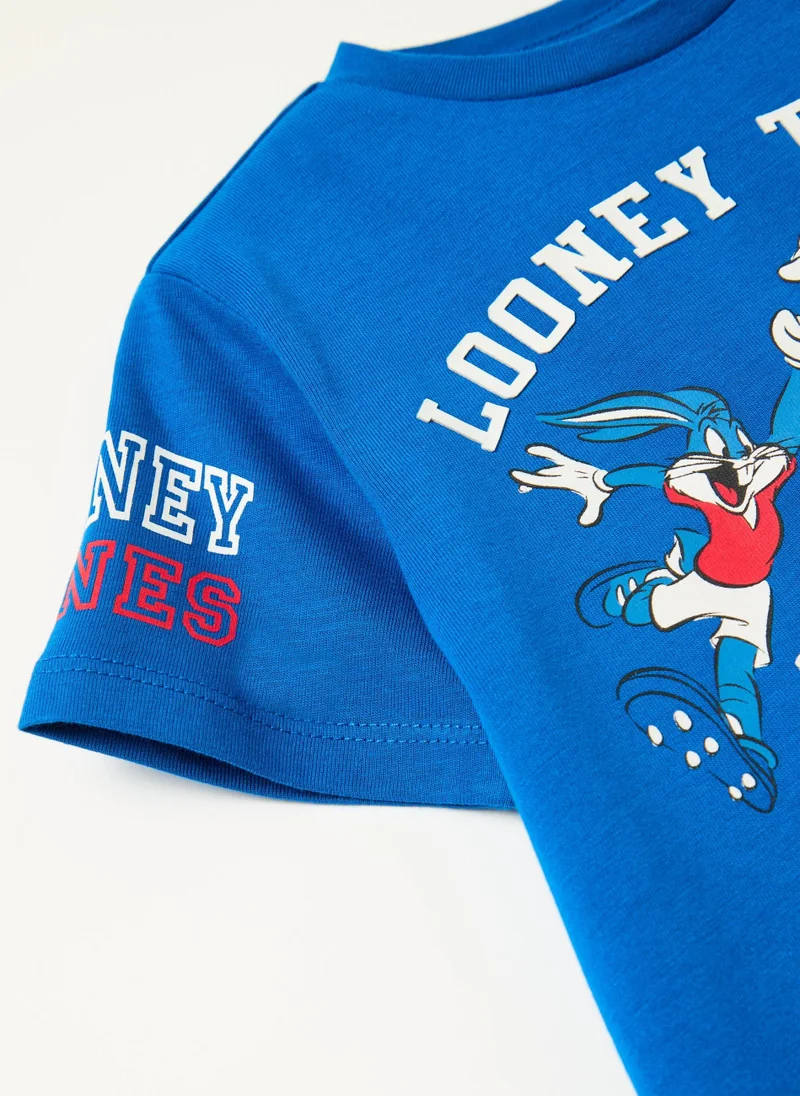 Ovs T-Shirt With Daffy Duck And Bugs Bunny Print