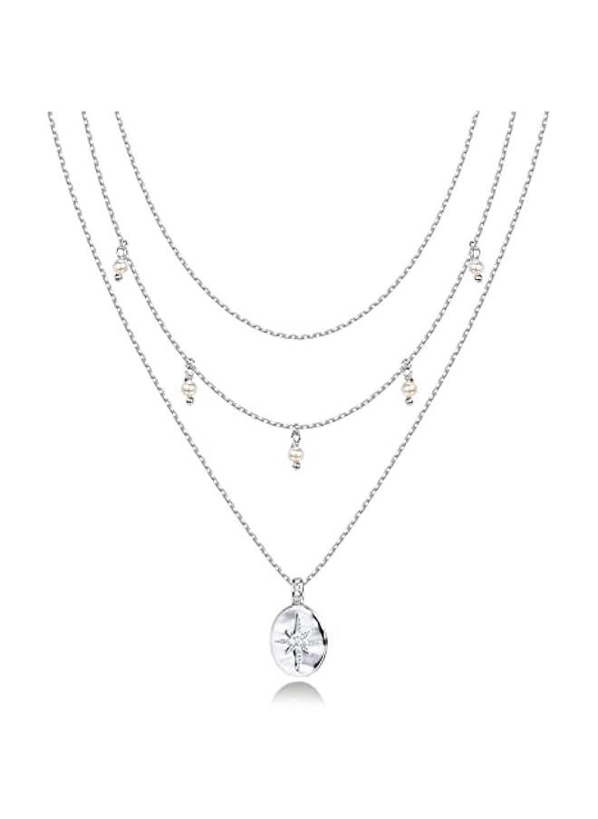 PAVOI - 14K Gold Plated Layering Necklaces | Stylish Minimalist Design Pendant Necklaces | Bar, Circle, Lotus, Disc, Dog Tag, Horizontal Bar Pendants for Women - Image 1