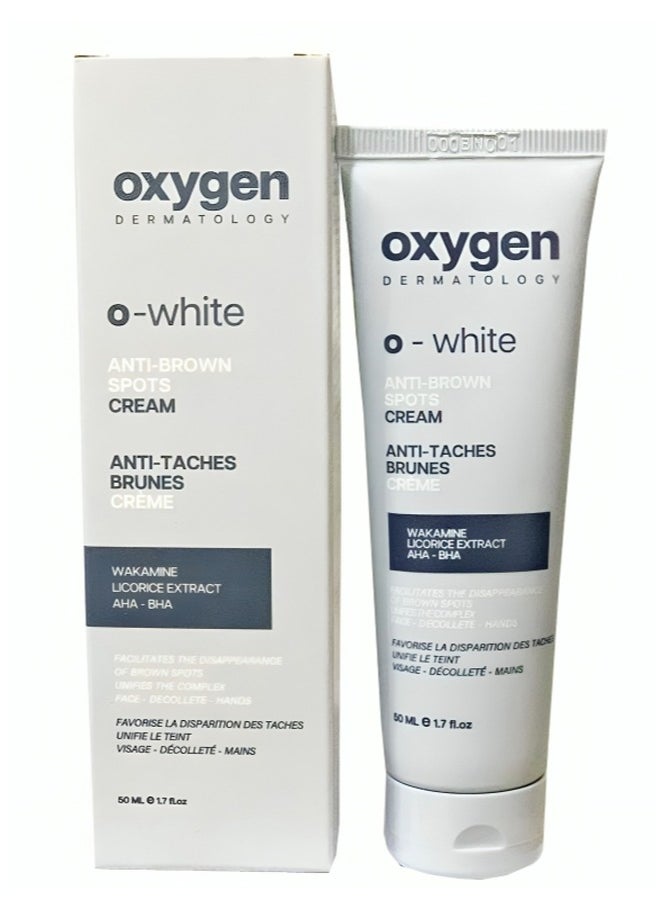 OXYGEN Oxygen O-White Anti Brown Spots Cream 50 Ml  - Image 1