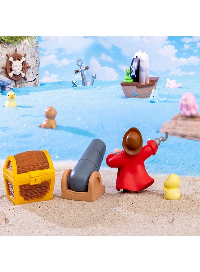 ascension Cute 6pcs Pirate Ship & Treasure Cannon Car Decor Set Perfect for Home Garden and Fairy Gardens Cake Toppers Decoration Unique Gift Idea for Kids Dollhouse Miniatures for Home Decor - Image 4