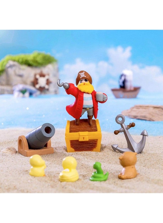 ascension Cute 6pcs Pirate Ship & Treasure Cannon Car Decor Set Perfect for Home Garden and Fairy Gardens Cake Toppers Decoration Unique Gift Idea for Kids Dollhouse Miniatures for Home Decor - Image 1