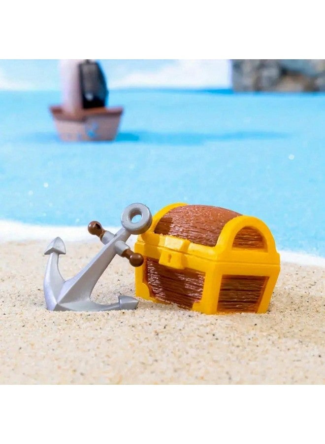 ascension Cute 6pcs Pirate Ship & Treasure Cannon Car Decor Set Perfect for Home Garden and Fairy Gardens Cake Toppers Decoration Unique Gift Idea for Kids Dollhouse Miniatures for Home Decor - Image 3
