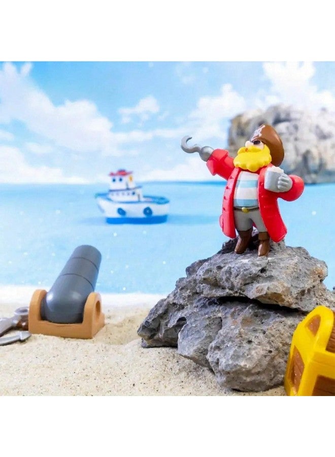 ascension Cute 6pcs Pirate Ship & Treasure Cannon Car Decor Set Perfect for Home Garden and Fairy Gardens Cake Toppers Decoration Unique Gift Idea for Kids Dollhouse Miniatures for Home Decor - Image 5