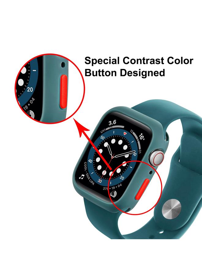 إيروريكس جراب TPU + واقي شاشة كامل التغطية للحيوانات الأليفة لساعة Apple Watch Series 8 / 7 45 مم (أبيض) - Image 4