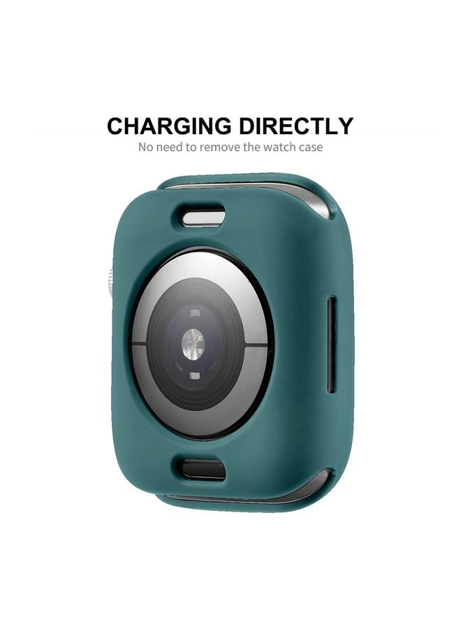 إيروريكس جراب TPU + واقي شاشة كامل التغطية للحيوانات الأليفة لساعة Apple Watch Series 8 / 7 45 مم (أبيض) - Image 2