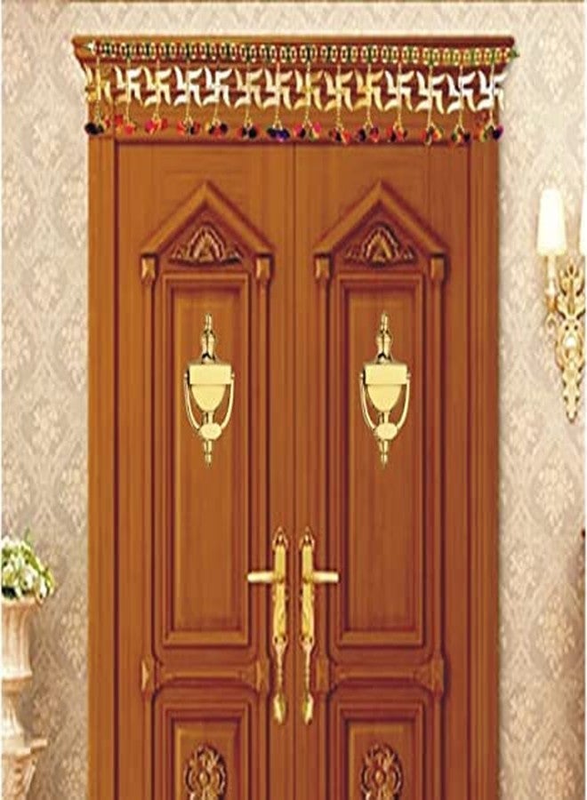 CARBON Brass Hand Crafted Gold Finish Door Knocker for Main Door Gate in Victorian Style (Pack of 1) - Image 3