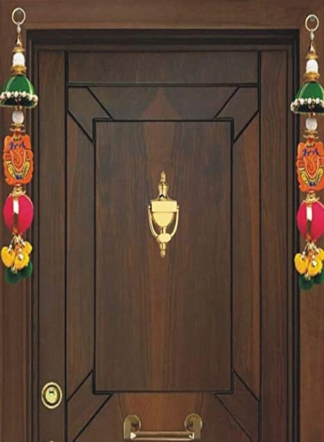CARBON Brass Hand Crafted Gold Finish Door Knocker for Main Door Gate in Victorian Style (Pack of 1) - Image 5