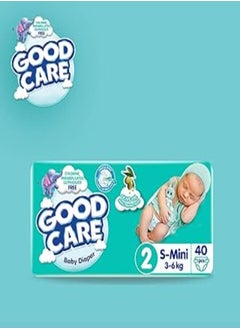 GOOD CARE Good Care Baby Diapers - Twin Pack - Mini Size 2 - 40 Pieces 