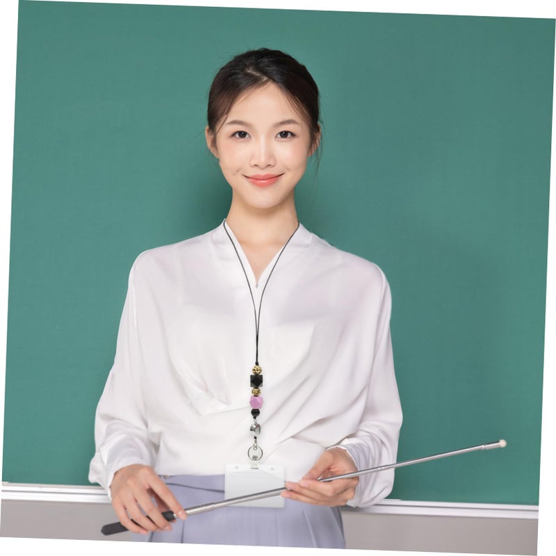 Retractable Badge Holder with Lanyard for Teachers Students Professionals Secure Card Storage - Image 4