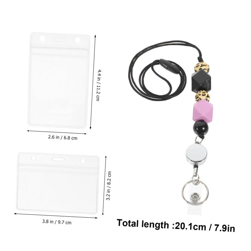Retractable Badge Holder with Lanyard for Teachers Students Professionals Secure Card Storage - Image 3