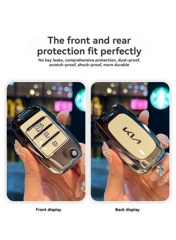 KIA High end boutique car key protection case suitable for Kia K3 Intelligent Run K5 K2 Proud Run Kx3 k4 kx5 kxcross Yi Run Huan Chi Kai Cool car key shell case - Image 5