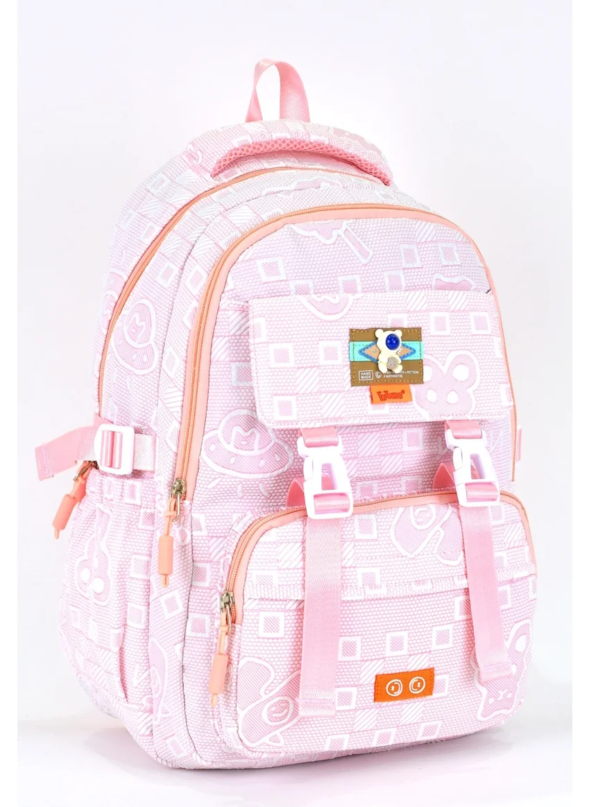 Elatae Girls Primary School Backpack Multi Compartment School Bag 51626