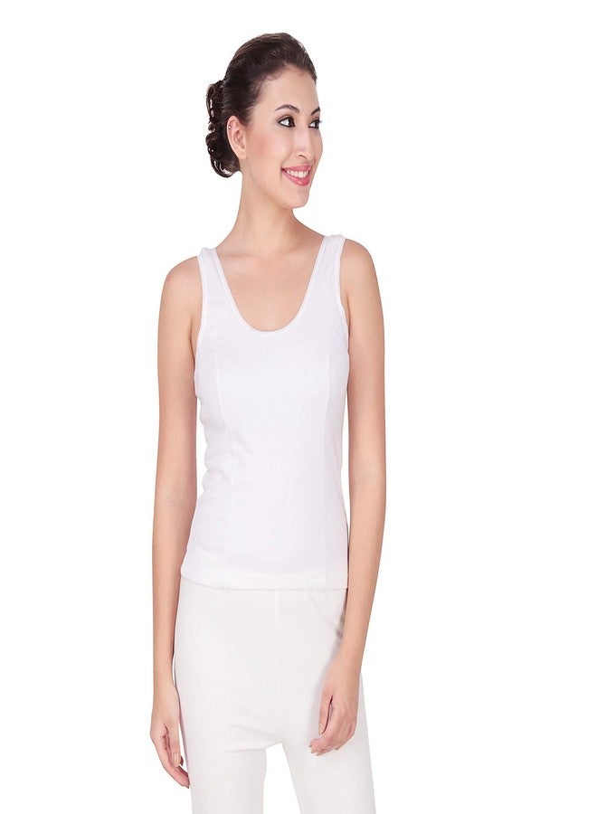 Splash - Winter/Cosy Wear Thermal (Stripe) - Women's � Top - Camisole (Cream, L) - Image 1