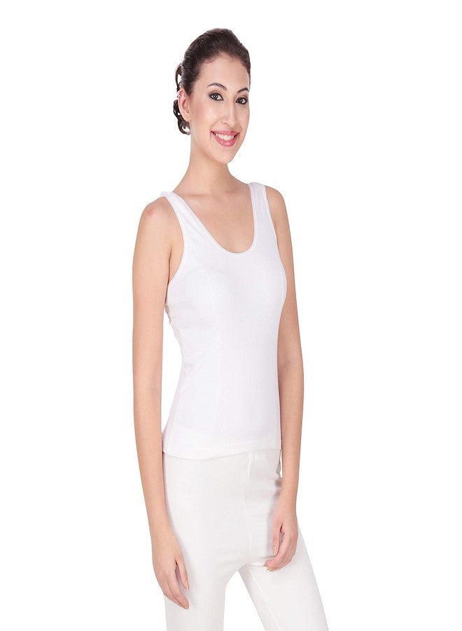 Splash - Winter/Cosy Wear Thermal (Stripe) - Women's � Top - Camisole (Cream, L) - Image 2