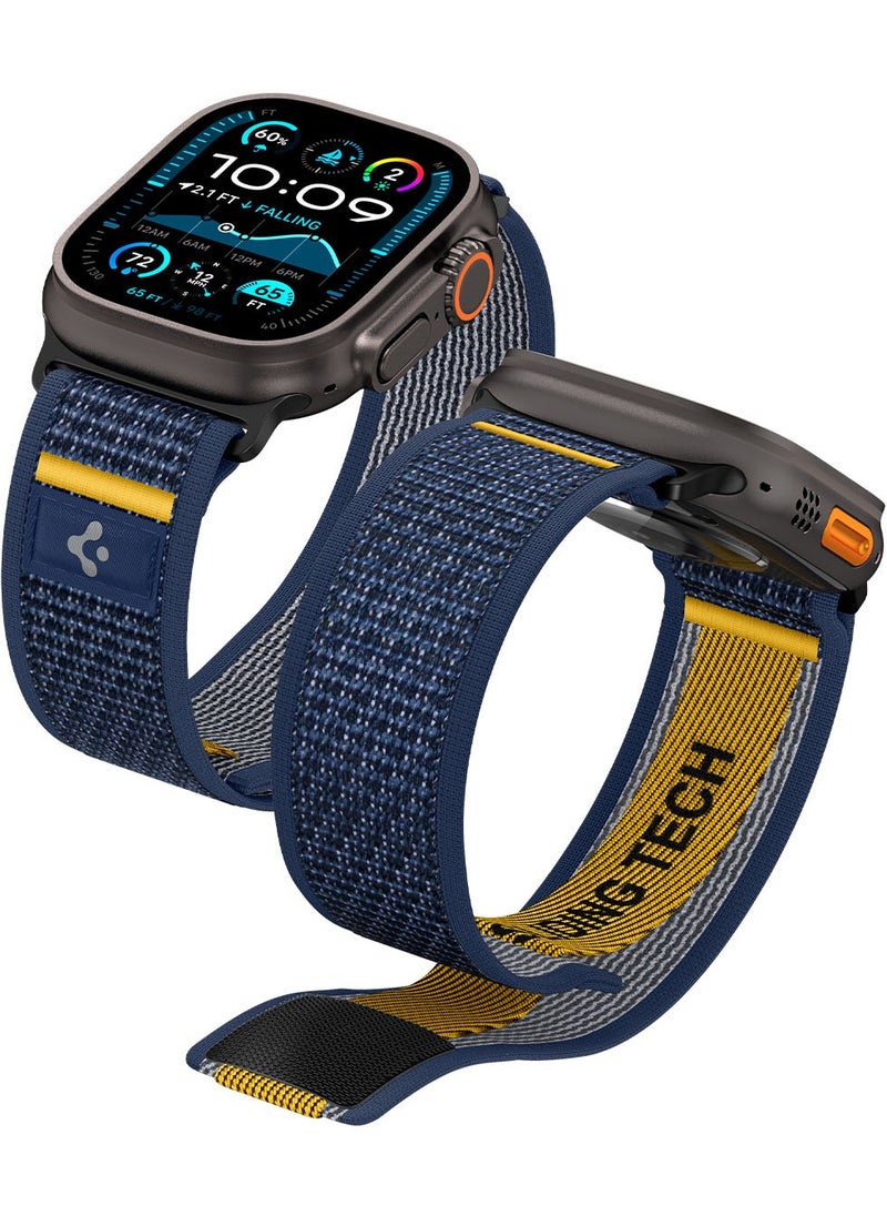 Spigen Athlex Air Apple Watch Band for Apple Watch Ultra 2/1 49mm, Series 10 46mm, 9/8/7 45mm, SE2/SE/6/5/4 44mm, 3/2/1 42mm Adjustable Loop Band Strap - Active Navy  - Image 1
