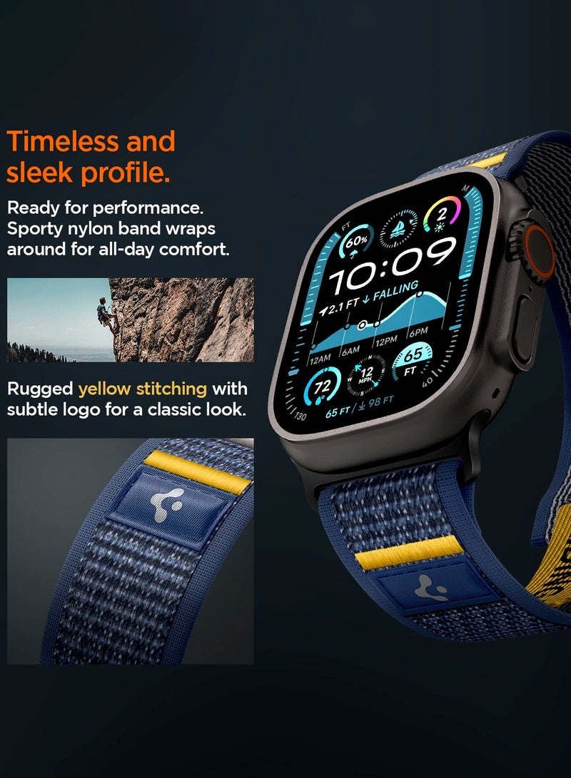 Spigen حزام ساعة آثليكس إير لساعة آبل ووتش ألترا 2/1 49 مم، سلسلة 10 46 مم، 9/8/7 45 مم، SE2/SE/6/5/4 44 مم، 3/2/1 42 مم حزام حلقة قابلة للتعديل - أكتيف نافي - Image 5