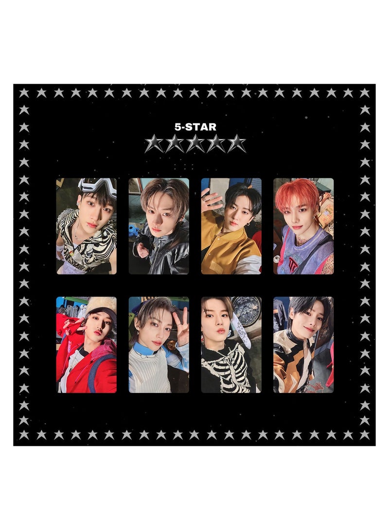 NIBEMINENT 8 Pcs Kpop Stray Kids 5-STAR Lomo Cards Card For Fans Collection Gifts