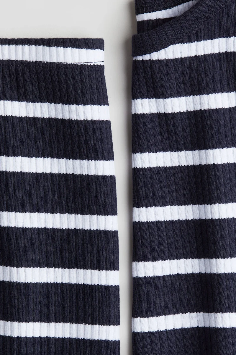 اتش اند ام طقم قطني مضلع - عبوة من قطعتين