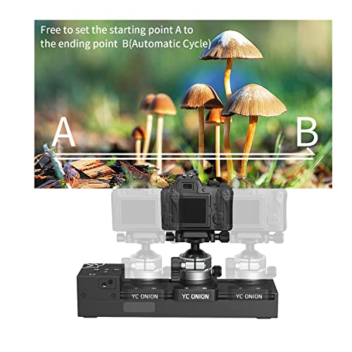 YC ONION Motorized Camera Slider 10.5 "/26.8cm with Shutter Release Support time-Lapse Shooting and Video Shooting Manual Button use/Compatible Electro-Dynamic Apparatus for The Remote Control of Signals - Image 5