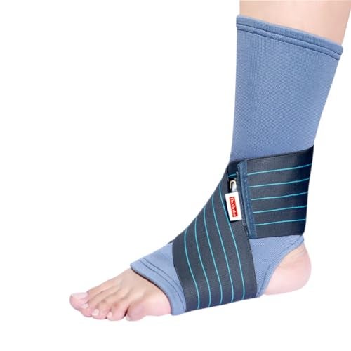 Dr. Ortho Ankle Brace with Elastic Strap for Ankle Pain | Ankle support | Band for Pain Relief | Stretchable Wrap for Sports | Adjustable - Universal Size - Image 1