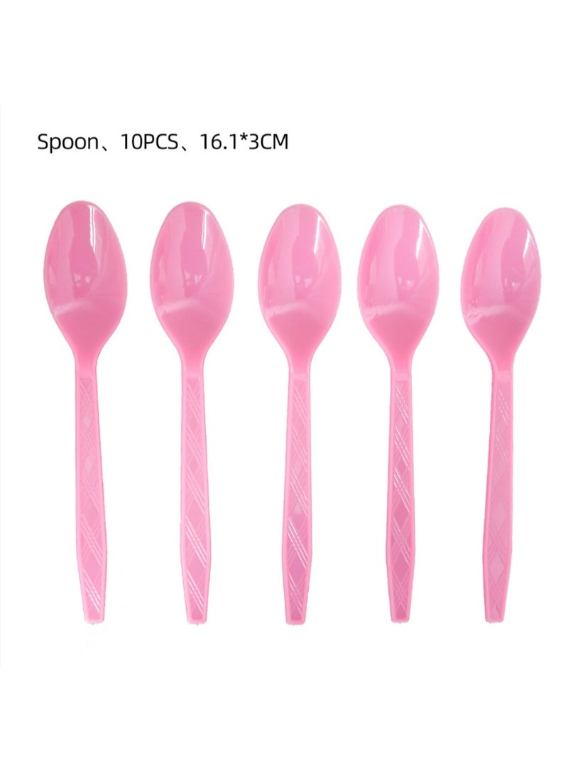 Joy Vibe Market 72pcs Princess Disposable Party Tableware Set, Girl's Birthday Party Decoration, Plates Napkins Cups Tablecloth Banner etc, Princess Themed Birthday Party Supplies - Image 3