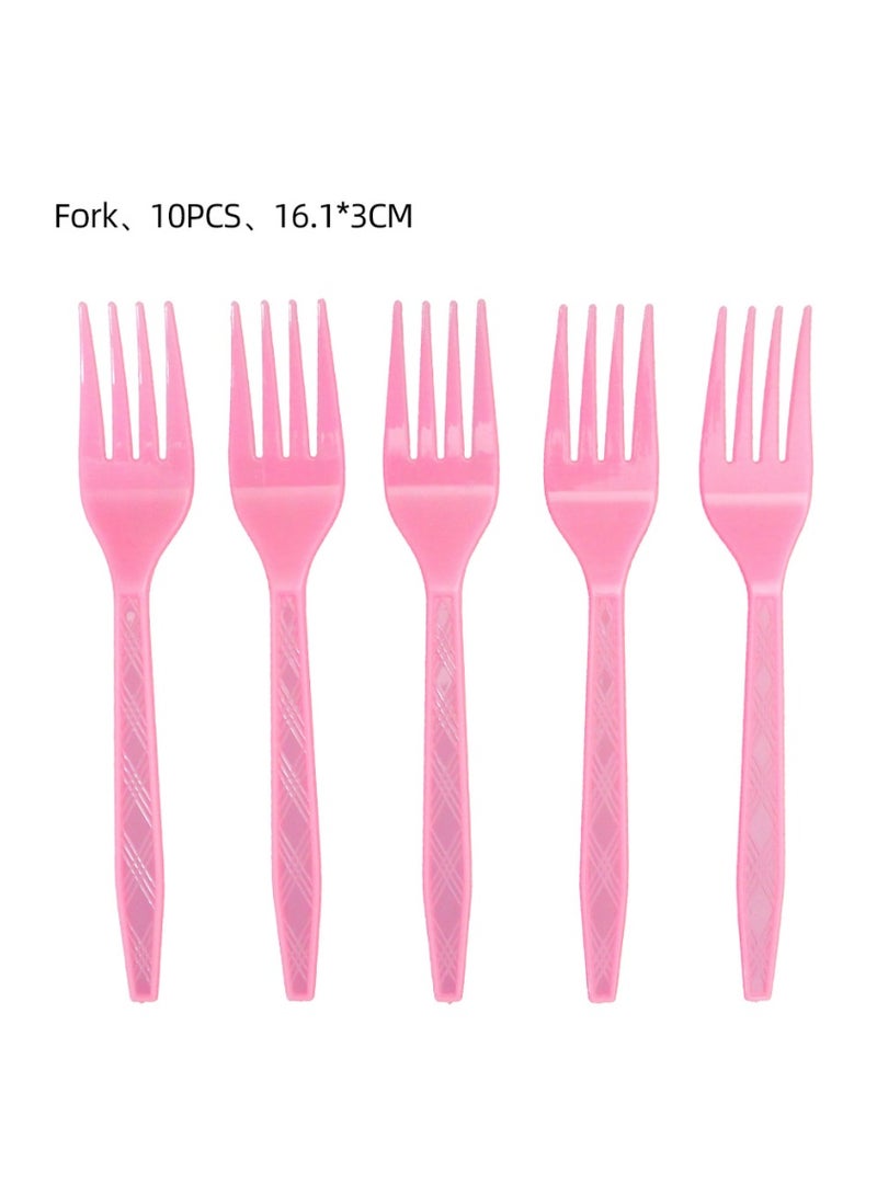 Joy Vibe Market 72pcs Princess Disposable Party Tableware Set, Girl's Birthday Party Decoration, Plates Napkins Cups Tablecloth Banner etc, Princess Themed Birthday Party Supplies - Image 4