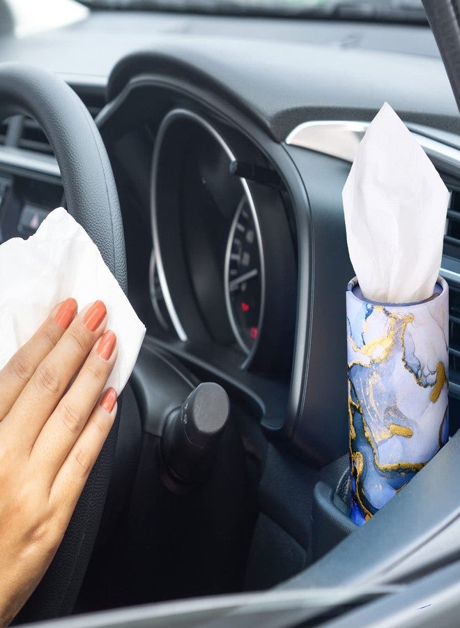 Cunhill 12 Pieces Cylinder Car Tissues Boxes Printed Car Napkins Round Disposable Tissues Boxes Travel Facial for Cup Holder(Griotte Style) - Image 5