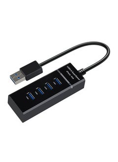 NIBEMINENT Super Speed USB 3.0 Hub Black 