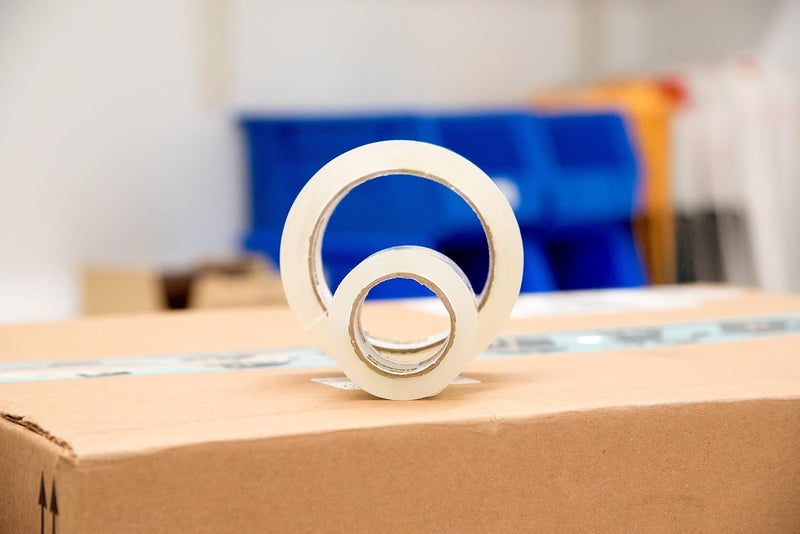 Scotch  Reinforced Strength Shipping Strapping Tape 50-3M With Dispenser, Clear, 1.88" X 360 In, 1 Dispenser/Pack - Image 4