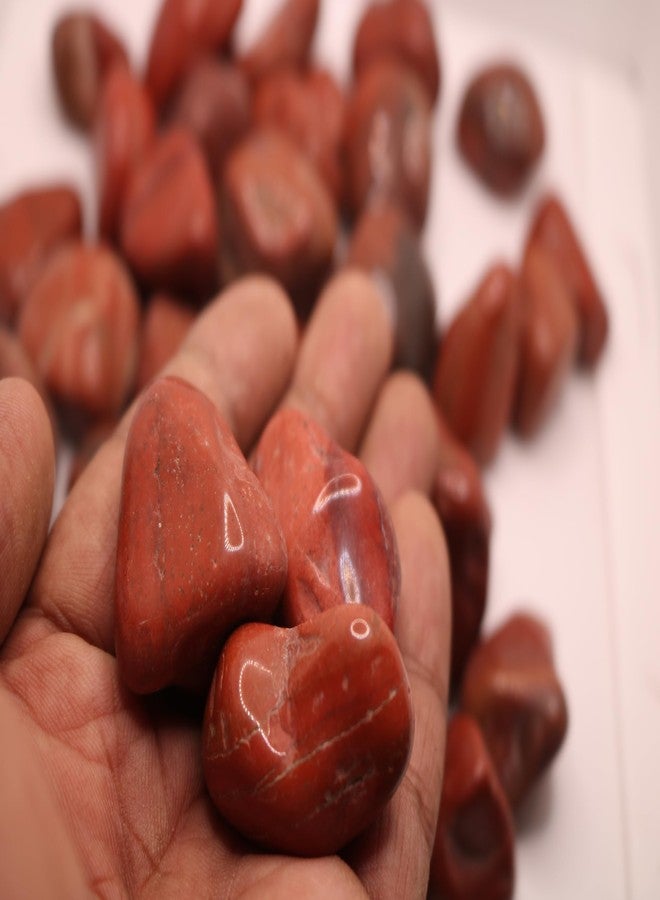 Wowtag Red and Black Polished Natural Stones, 2-4 CM,1.95 KG, Decorative Stone for Plants, Aquarium, Garden, Home, Fish Tank - Image 5
