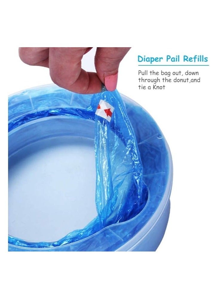 Moonmen 4-Pack Diaper Pail Refill Bags – 7-Layer Extra Thick Odor & Smell Blocking Bags, Compatible with Diaper Pails, 1280 Count - Image 3