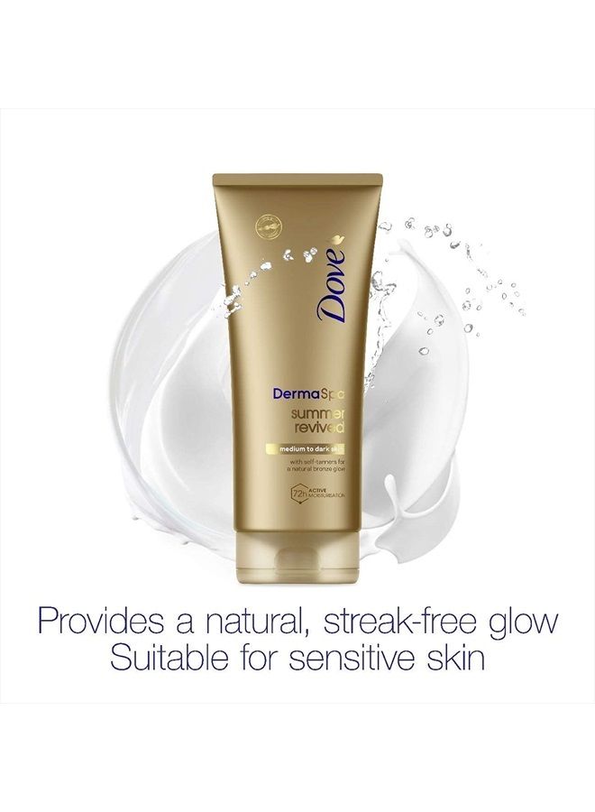 Dove لوشن الجسم ديرما سبا صيف متجدد للبشرة المتوسطة إلى الداكنة 200 مل من دوف - Image 3