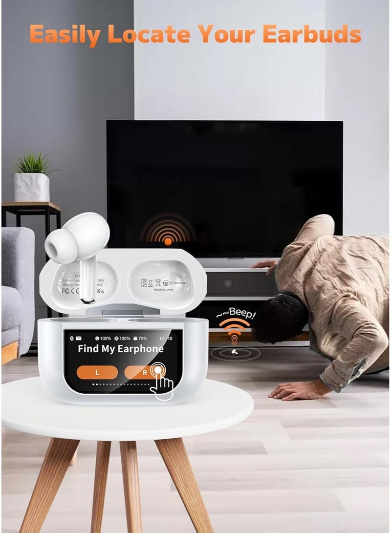 Wireless Earbuds with LED Display Charging Case, Bluetooth 5.3 Headphones with Noise Reduction, Touch Control, Hi-Fi Stereo, IPX5 Waterproof In-Ear Earphones - Image 5