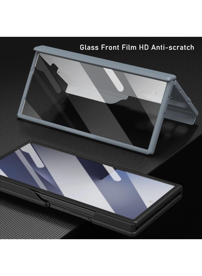 Silicone Case Compatible with Samsung Galaxy Z Trifold 5G Cover with Screen Front Film, Wristband and Foldable Bracket, Anti Shock and Anti Fall Cover for Galaxy Z Trifold - Image 5