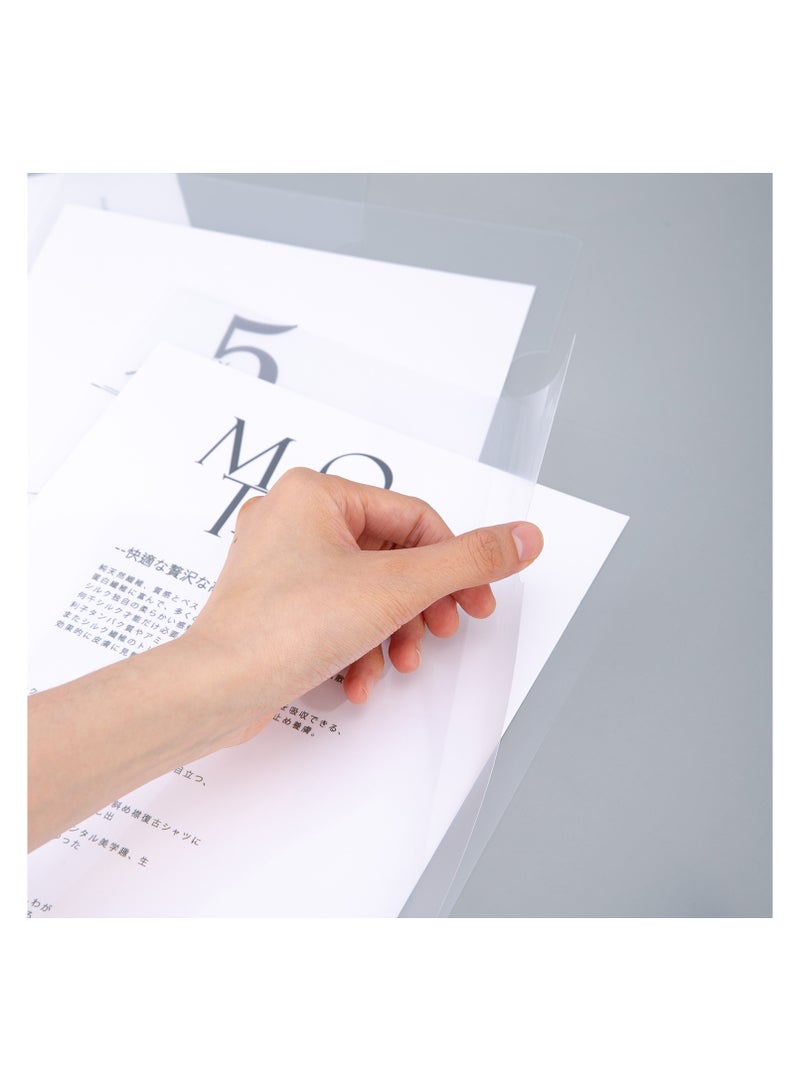 Deli E5706 Report File High Resistance Pp Material,A4,Transparent - Image 3