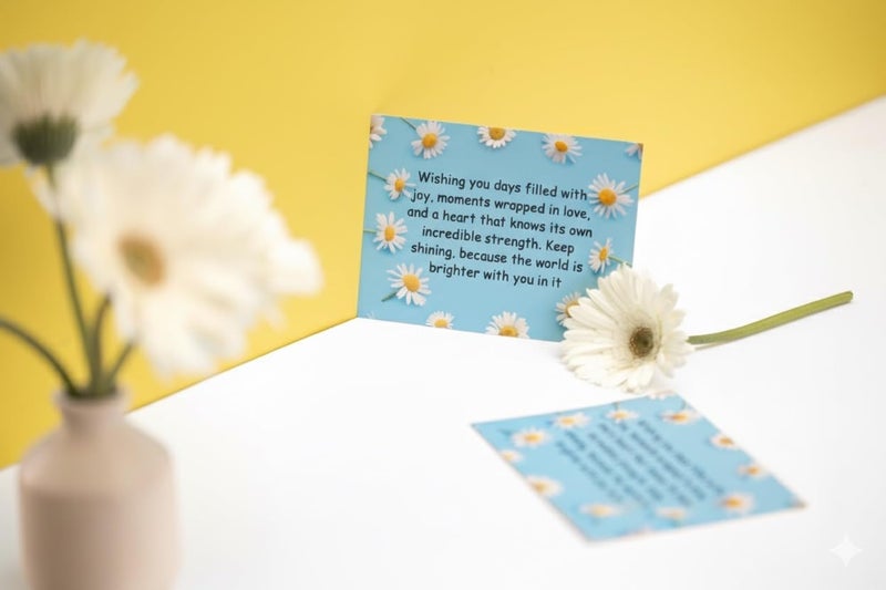 Rarejoy Gift Combo for Men and Women – Luxury Handcrafted gift combo Includes Crochet Daisy Flower Pot & Daisy Diary – Perfect for Valentine, Anniversary, Birthday & Special Occasions - Image 5