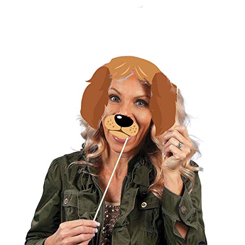 Festiko® Puppy Dog Party Costume Props, 18 Pack Dog Photo Booth Props for Dog Themed Birthday Party Decorations - Image 3