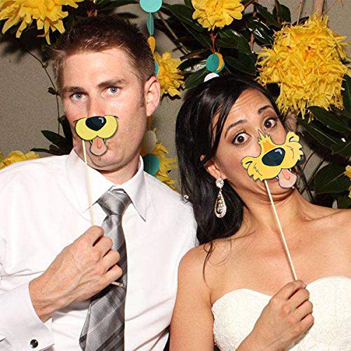 Festiko® Puppy Dog Party Costume Props, 18 Pack Dog Photo Booth Props for Dog Themed Birthday Party Decorations - Image 4