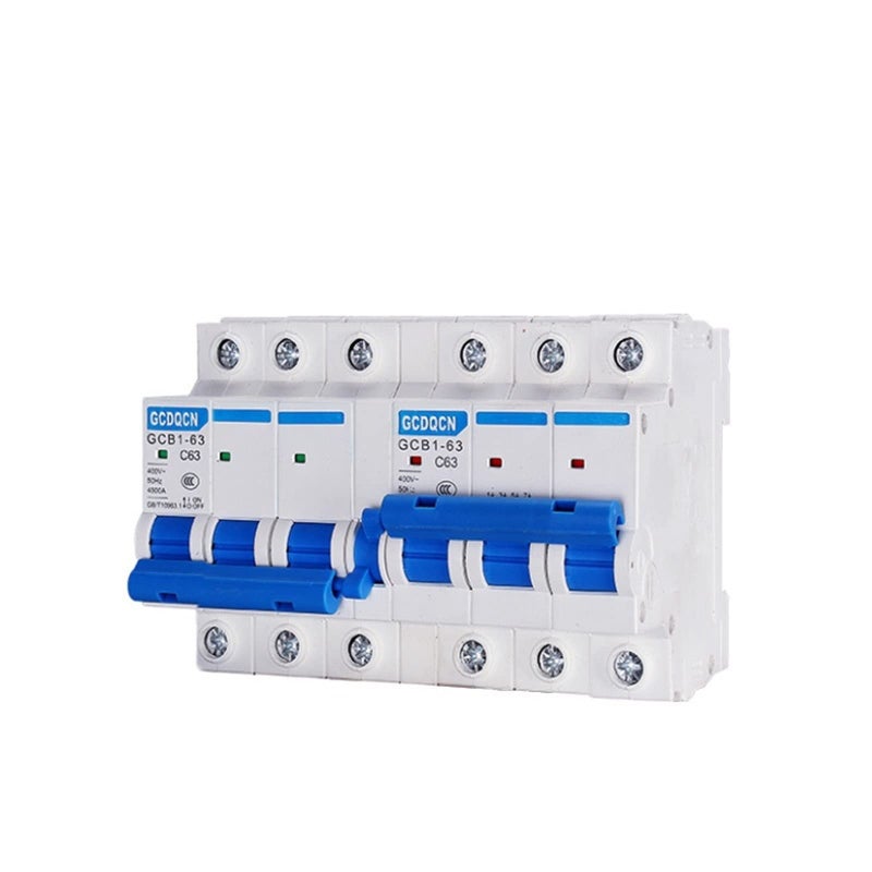 Manual Transfer Switch 3P 3P Dual Power Mini Interlock Circuit Breaker 400V AC 6A 63A 50 60Hz DIN Rail - Image 2