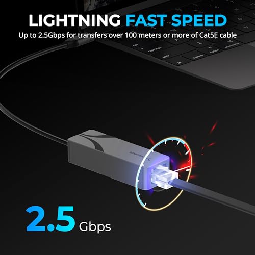 SABRENT USBC to 25Gbps Ethernet Adapter Aluminum USBC to RJ45 Network Adapter for MacBook ProAir iPad Pro 2018 Later Windows Linux NT25GA - Image 3