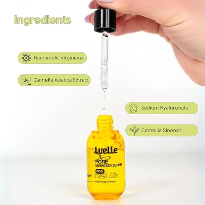 Luelle Pore Minimizer, Facial Essence for Minimizing the Appearance of Pores, Pore Minimizer Serum for Face, Even Skin Tone, Relieving Dryness, Oil Control Firming - Image 5