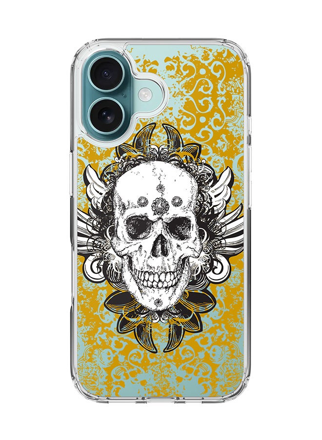 Stylizedd For iPhone 16 Case [Compatible with MagSafe] Slim Magnetic cover Clear Phone Case - Skull Cult - Image 1