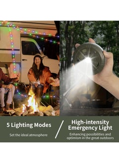 Generic Camping Light String, 3 in 1 Camping Light Rechargeable(29.5Ft), RGB Portable Outdoor String Lights, Durable Tent Fairy Lights, Multi-Modes & Brightness, USB RV Awning Lights for Camper, Yard  - Image 4