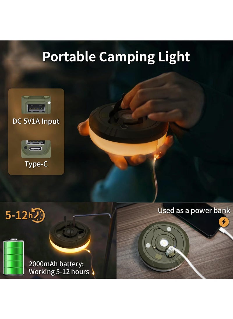 Generic - Camping Light String, 3 in 1 Camping Light Rechargeable(29.5Ft), RGB Portable Outdoor String Lights, Durable Tent Fairy Lights, Multi-Modes & Brightness, USB RV Awning Lights for Camper, Yard - Image 1